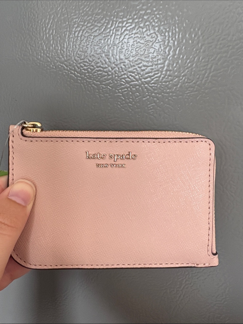 kate spade Pink Saffiano Cardholder Keyring